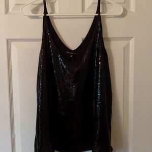 BNWT Black Sequin Top